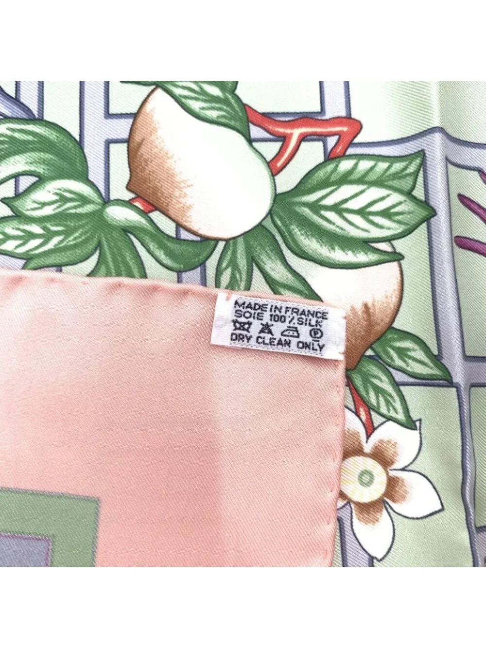Hermes Scarf Carre 90 Turandot Orange Blue Pink - Picture 8 of 8